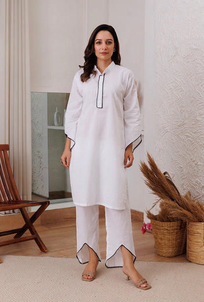 Admirable  White Color Chikankari Work Regular Wear Kurta Set