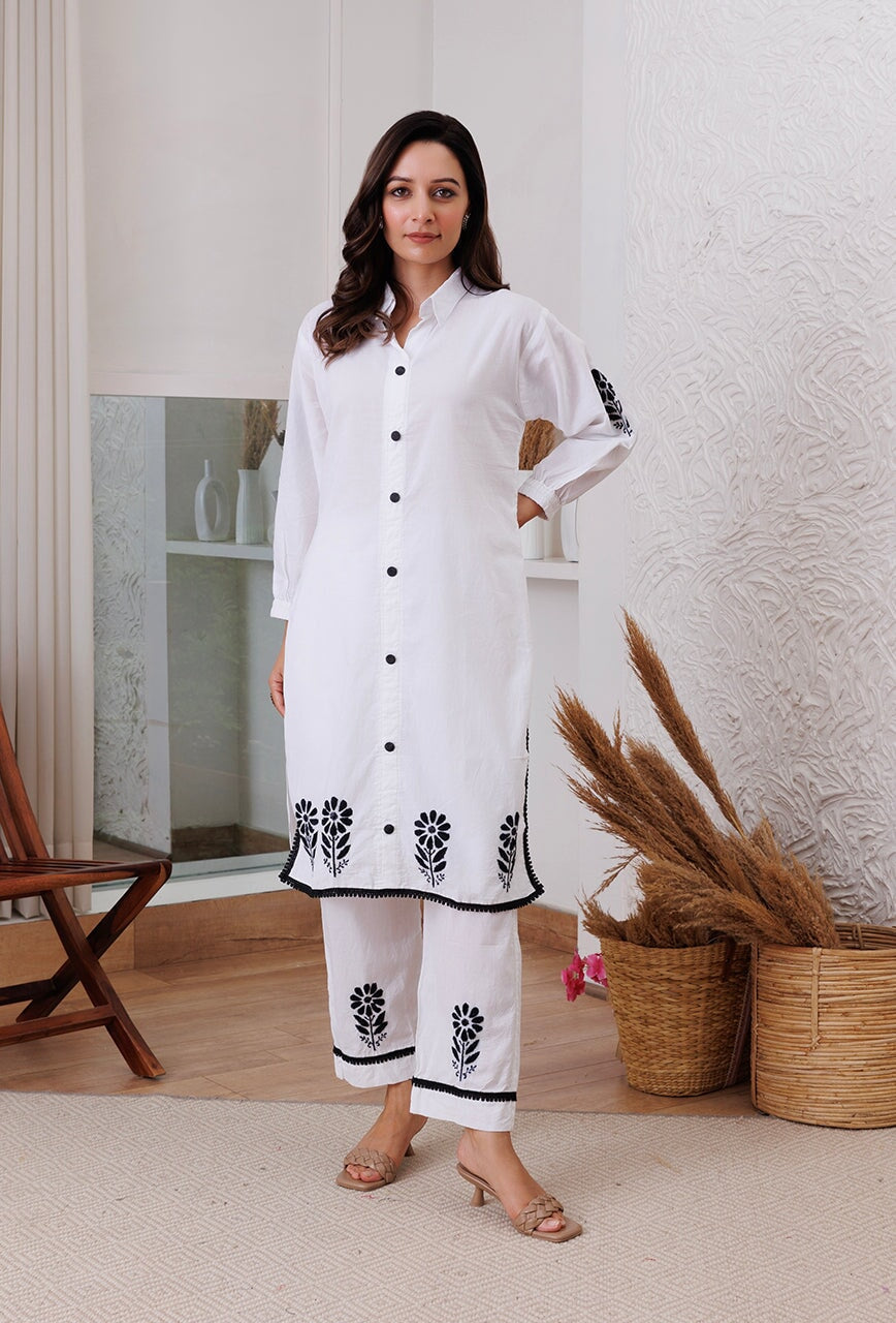 Brilliant White Color Chikankari Work Dress Designs