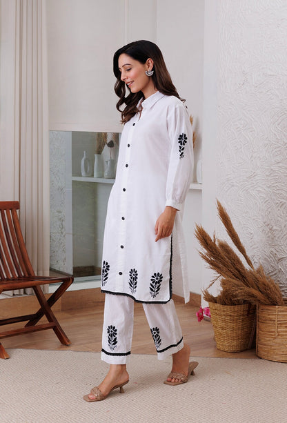 Brilliant White Color Chikankari Work Dress Designs