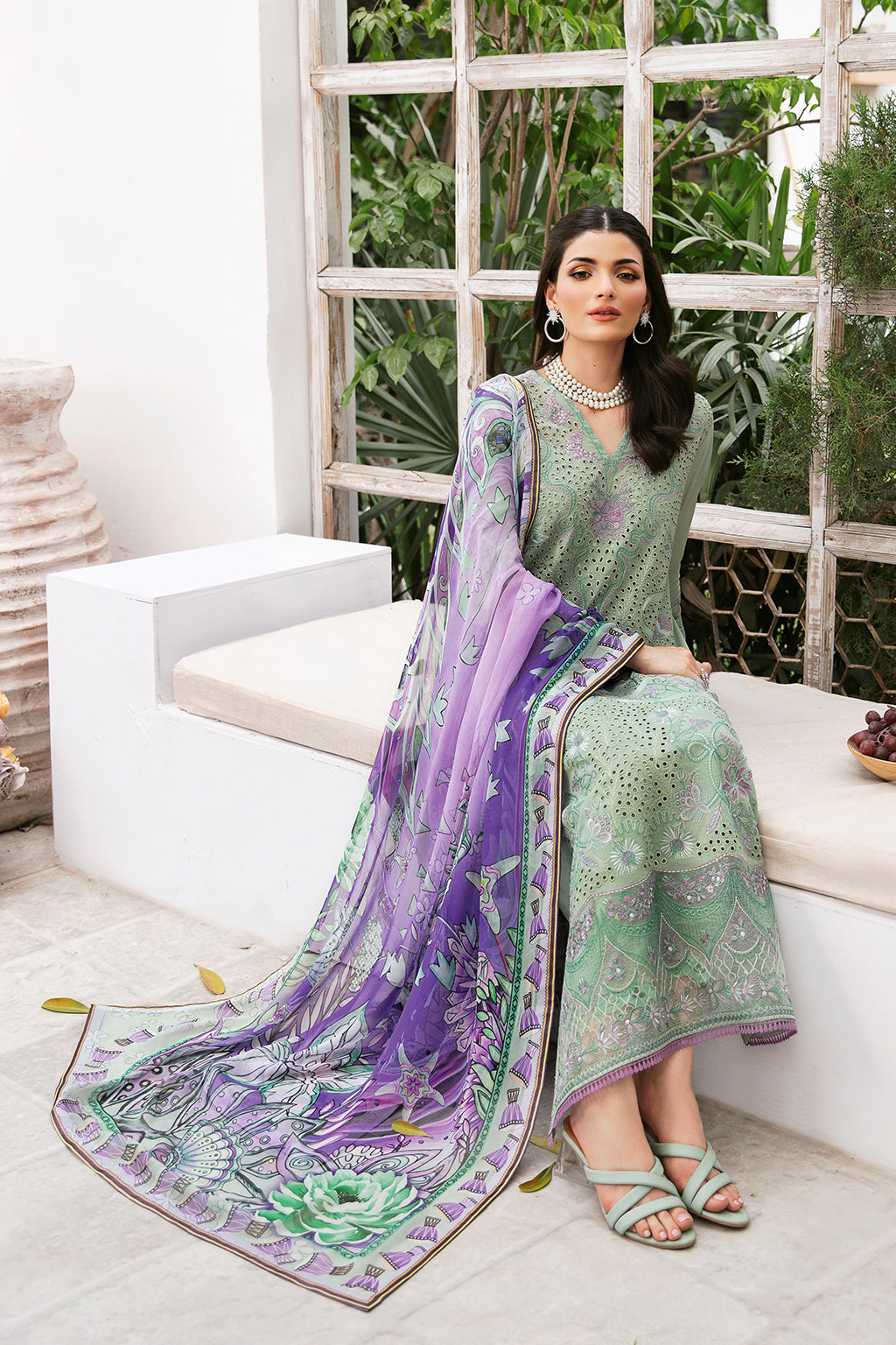 Blessed C Green Color Stylish Bollywood Dresses In Low Rate