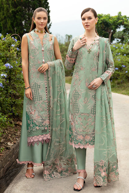 Admiring Dark Green Embroidery Heavy Work Dress For Women