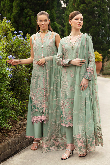 Admiring Dark Green Embroidery Heavy Work Dress For Women