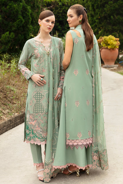 Admiring Dark Green Embroidery Heavy Work Dress For Women