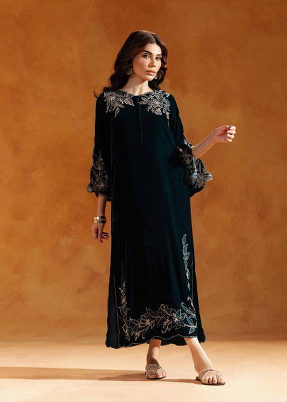 Black Color Designer Party Wear Velvet Gown Online For Girls