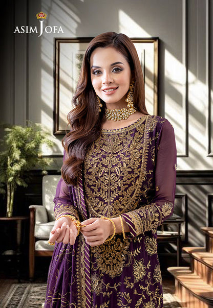 Purple Coloured Heavy Embroidery Work Suits With Dupatta