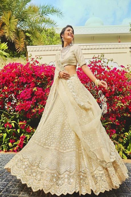 Beguiling Designer Latest Jardoshi Work Party Wear Lehenga choli