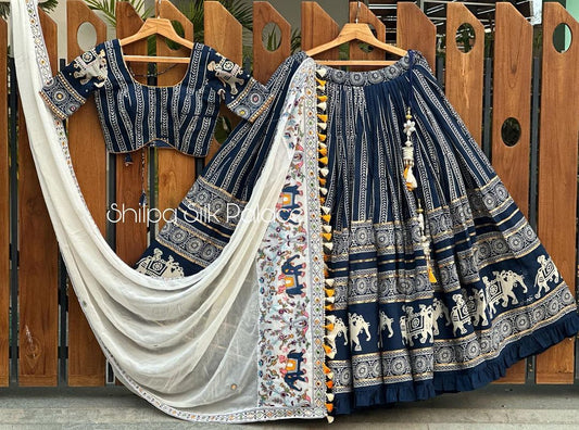 Captivating Blue Coloured Designer Silk Lehenga Choli