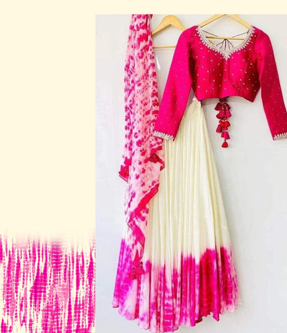 Captivating Pink Color Designer Digital Printed Lehenga Choli