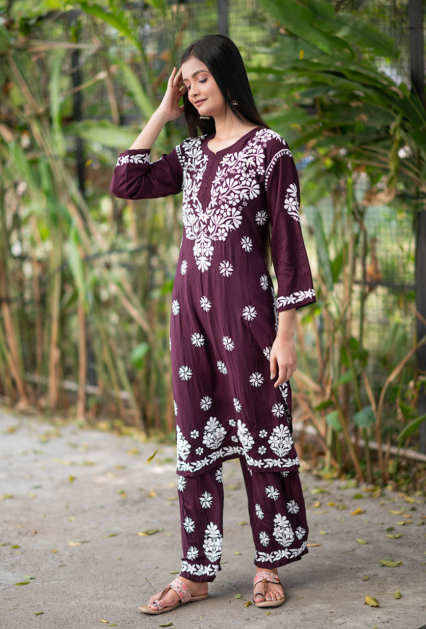 Celestial Designer Chikankari Online Dress Desgins