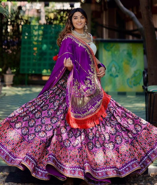 Multi Color Navratri Special Chaniya Choli