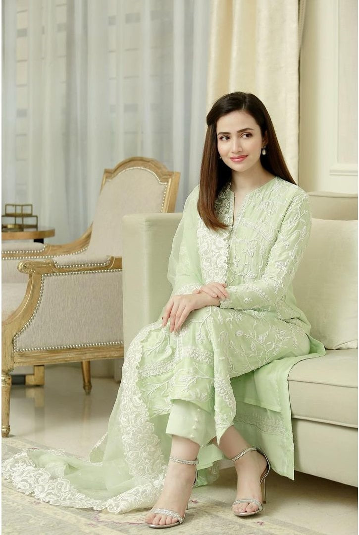 Admirable Light Color Designer Salwar Kameez Designs For Women