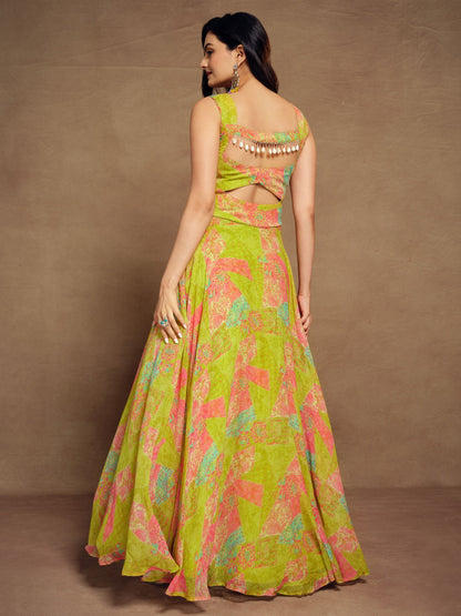 Yellow Color Beautiful Designer Embroidery Work Gown