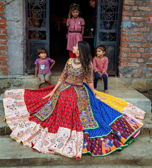 Mesmerize Printed Work Colorful Festive Wear Lehenga Choli